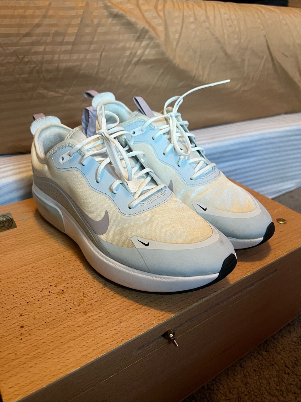 Nike Women’s Light Blue, White and Pale Lavender Athletic Sneakers